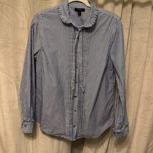 J crew Blouse -  blue striped SZ: 12
